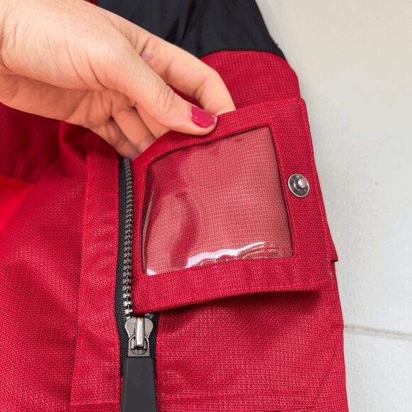 VTG 90s Marker Red Ski Patrol Jacket L/XL Olympic Model Thermolite Aqua Guard - Picture 10 of 12